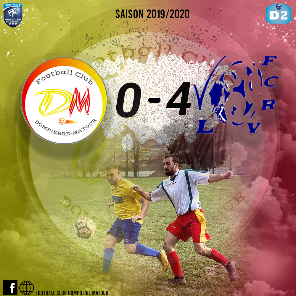 Résultats du match FCDM 0 - 4 La Roche Vineuse